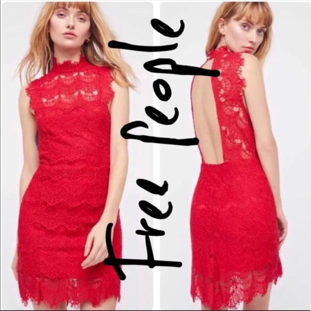 Free People Intimately Daydream Lace Mini Dress